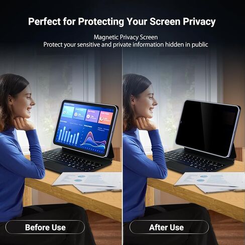 ZOEGAA iPad Pro 12.9 واقي شاشة 2024، متوافق مع iPad Pro 12.9 2024 واقي شاشة للخصوصية، واقي شاشة خصوصية مضاد للضوء الأزرق ومضاد للتجسس لجهاز iPad Pro 12.9 2024 in Saudi Arabia