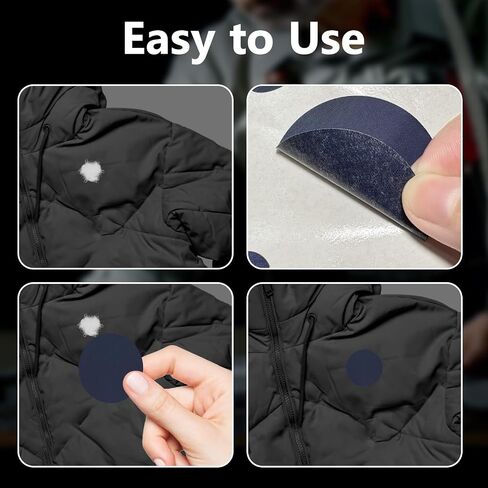 Down Jacket Patches Nylon Repair Tape Self-Adhesive Repair Patch| Pre-Cut, Waterproof Tear-Resistant Nylon Fabric Patches Down Jacket Repair Patches to Fix Holes in Clothing, Sleeping Bags (Darkblue) in Saudi Arabia