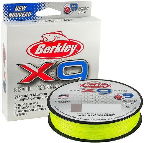 Berkley x9 Braid Superline, Suitable for Freshwater Environments in Saudi Arabia