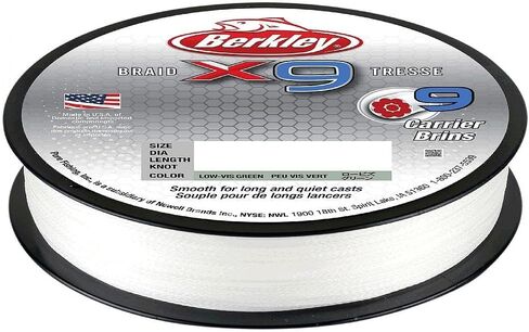 Berkley x9 Braid Superline, Suitable for Freshwater Environments in Saudi Arabia