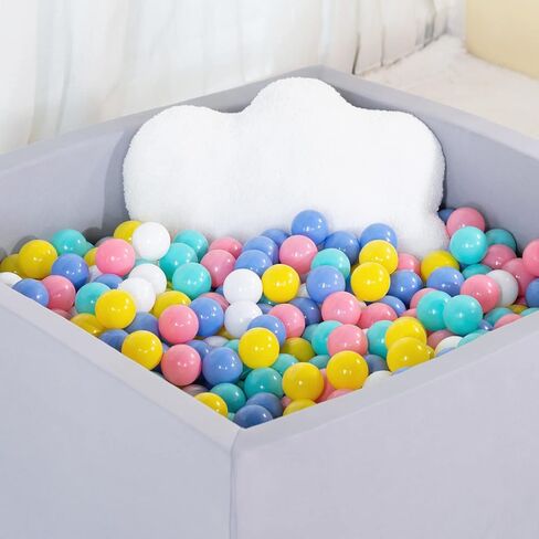 100 Pack Balls for Ball Tent, BPA Free Colorful Plastic Balls Baby Play Balls for Ball Pit, Bounce House, Baby Pool & Playhouse in Kuwait