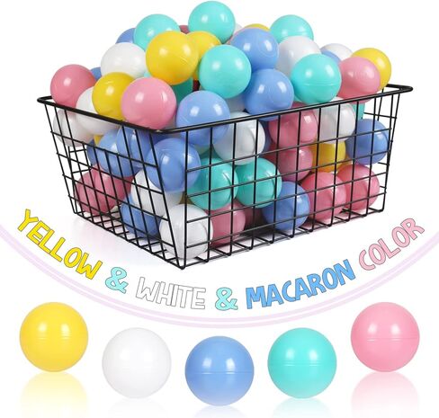 100 Pack Balls for Ball Tent, BPA Free Colorful Plastic Balls Baby Play Balls for Ball Pit, Bounce House, Baby Pool & Playhouse in Kuwait