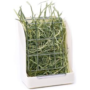 CalPalmy Hay Feeder for Rabbits, Guinea Pigs, and Chinchillas - Minimize Waste and Mess with 5.5" x 3.5" x 7.4" Hanging Alfalfa and Timothy Hay Dispenser