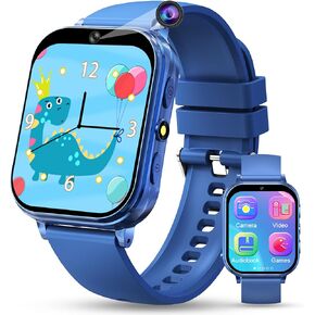 KALINCO Kids Smart Watch, No Phone Needed, Games Camera Video Pedometer Smartwatch, Music Player, Alarm, Audiostory, Torch, Step Counter, Educational Toys for Kids Age 5-12