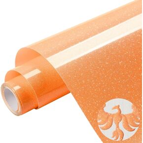 TransWonder Black Puff-Glitter-Vinyl-Heat-Transfer 3D Puff Vinyl Puff Heat Transfer Vinyl - 12x6ft. Puff Glitter Vinyl Heat Transfer Puff Iron on Vinyl for Cricut T Shirts (Black)
