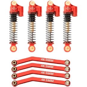 FCX24 Shocks 48 MM Long Travel Shock Absorber with Steering Links Set for FMS FCX24 Upgrade Parts 1/24 RC Crawler