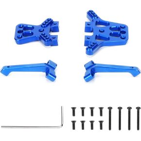 RCAWD Machined Alloy Shock Tower,Front(1),Rear(1)/Shock Tower Brace(2) for 1/18 Latrax Desert Prerunner Teton Traxxas Rc Car(Dark Blue)