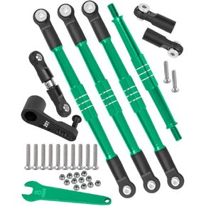 RC 7075 Aluminum Turnbuckles Camber Links Upgrades Part for 1/8 Kraton Notorious Outcast 6s BLX 1/7 Fireteam 6s BLX,Turnbuckles Camber Links w/25T Servo Arm,Red