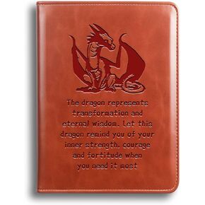 Dragon Lover Gift Dragon Leather Journal Dragon Spirit Animal Gift Inspiration Gift for Friend Dragon Themed Gifts(Journal-dragon represents)