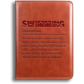 Swimming Gift Swimmer Definition Leather Journal Notebook Swimming Team Gifts Swim Coach Teacher Gifts Swimming Lover Gift (Journal-Swim Definition)