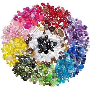 Assorted Beads for Jewelry Making - 1121 PCS Jewelry Making Kits for Adult Teen, 960 PCS Assorted Beads for Bracelets Making, Vintage Unique Beads for Jewelry Making, Large Beads Bulk (Assorted)
