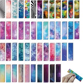 Sensory Stickers for Anxiety Relief -48Pcs Unique Designed Calm Strips with 2 Textured Surfaces - Strong Adhesive Sensory Strips - Ideal Anxiety Relief Items, Perfect for Use in Office & Classroom