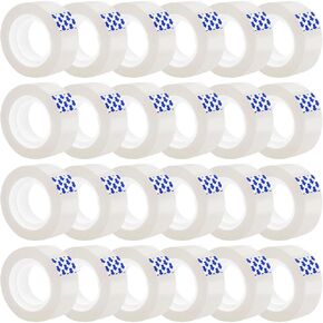 12 Rolls Transparent Tape Refills, Clear Invisible Refill Rolls | Easy Tear | High Adhesion | Odorless | 3/4 x 1000 Inches | 1 Inch Core | Stationery Gift Tape for Office, Shop, School and Home
