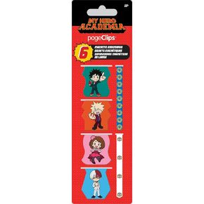 My Hero Academia Magnetic Page Clips (6-Pack) Stationery