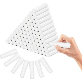 128 Pcs Jumbo Sidewalk Chalk Round Large Chalk bulk Adults Drawing Painting Graffiti Washable Jumbo Drawing Chalk Art Street Chalk for Blackboard Playground Outdoor Street Supplies (White) in Kuwait