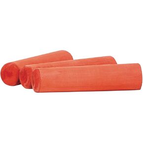Industrial Railroad Crayon Chalk with Tapered 4" x 1" Sticks, 72-Pack, Red (88811)
