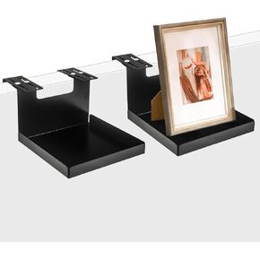 Office Cubicle Shelf - 8.3'' x 5.5'' x 1.7'' Storage Organizer Floating Corner Rack Hanging Shelf Adjustable Home Office Essentials for Planter Statue Decor Photo Frame