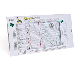 Clyde's Garden Planner - Vegetable Planting Slide Chart, 2023, 5" x 8.5", Green Cardstock