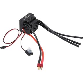Acouto 120a Rc Brushless Waterproof Electronic Speed Controller Esc for 1 8 1 10 Rc Car Surpass Hobby Esc Rc Brushless 120a 1 8 Scale 120 Amp 4s Brushless Car Sensored Waterproo