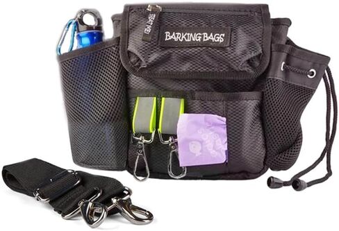 The Original Dog Walking Bag - Black | Barking Bags | As Seen On Dragons’ Den | from The UK | Carry Dog Toys, Dog Treats, Poop Bags & More with Ease in Saudi Arabia