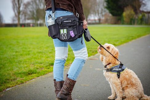 The Original Dog Walking Bag - Black | Barking Bags | As Seen On Dragons’ Den | from The UK | Carry Dog Toys, Dog Treats, Poop Bags & More with Ease in Saudi Arabia