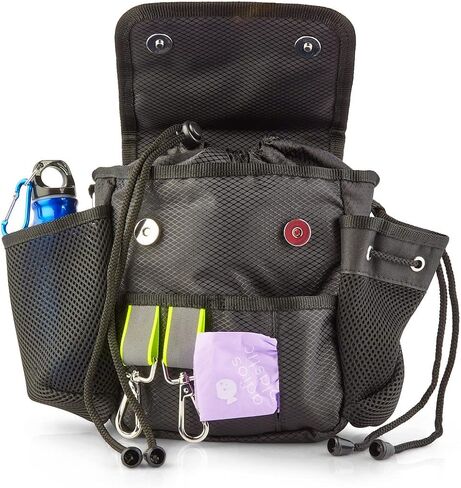 The Original Dog Walking Bag - Black | Barking Bags | As Seen On Dragons’ Den | from The UK | Carry Dog Toys, Dog Treats, Poop Bags & More with Ease in Saudi Arabia