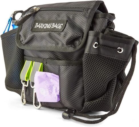 The Original Dog Walking Bag - Black | Barking Bags | As Seen On Dragons’ Den | from The UK | Carry Dog Toys, Dog Treats, Poop Bags & More with Ease in Saudi Arabia