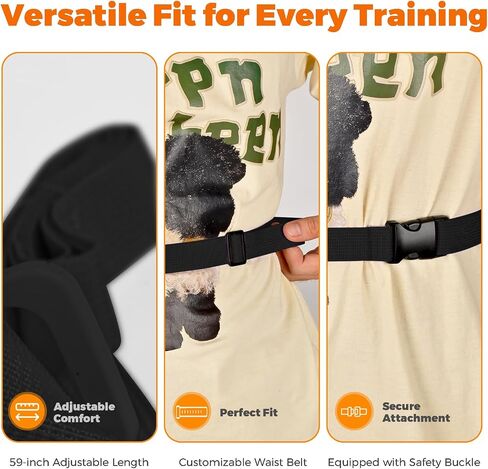 Dog Treat Pouch for Pet Training, 1.67 Cup Magnetic Closure Silicone Dog Treat Bag, Fanny Bag Treat Holder with Waist Belt for Dog Training (Black) in Saudi Arabia