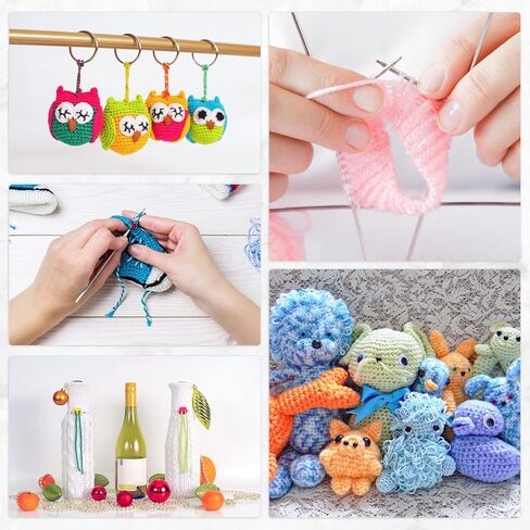 LIHAO 12 Skeins Mini Yarn for Knitting Crochet Craft - 100% Acrylic in Kuwait