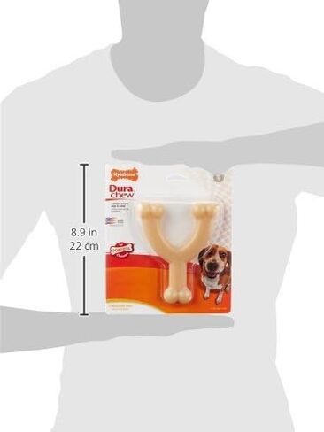 Nylabone Power Chew Wishbone Chew Toy for Dogs, Indestructible Chew Toys for Aggressive Chewers, Original Flavor, Medium up to 35 lbs. (1 Count) in Saudi Arabia