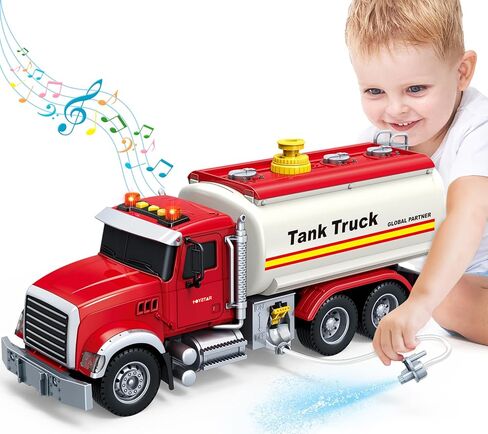 Kids Toys for 3 4 5 6 7 8 Years Old Boys, Large Garbage Sorting Truck Toy, Friction Powered Garbage Recycling Truck with Lights and Sounds, 3 Trash Bins, Birthday Gifts Toys for Toddlers Boys Girls in Saudi Arabia