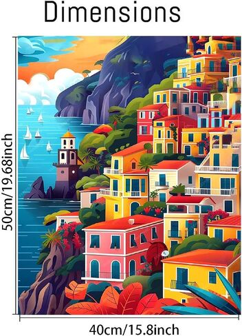 cdjlddww Retro Cocktail Paint by Numbers Kit for Adults, Cocktail Paint by Numbers Kit for Adults Beginner, DIY Watercolor Paint by Numbers Kits on Canvas Without Frame for Home Wall Decor 16X20 Inch in Saudi Arabia
