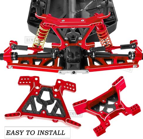 Upgrades Part for 1/10 Slash 4x4/Slash 4x4 VXL,Alloy Suspension Arm,Shock Absorber,Caster Block,Steering Blocks,Stub Axle Carriers,Steering Bellcranks,Shock Tower,Body Mounts,Navy Blue in Saudi Arabia