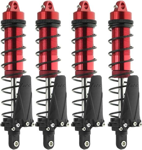 REDSPIDER RC Shock Absorber Set With mudguard（4pcs）Multiple specifications to choose from， for TRAXXAS 1/10 Slash Remo Hobby HuanQi 727 Short Truck RC Car ﻿ (Red（90mm）) in Saudi Arabia