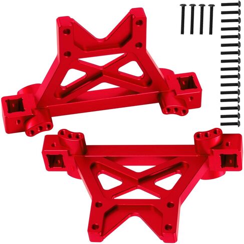 RC Front Rear Shock Tower Shock Mounts Upgrades Part for 1/10 E-MAXX T-Maxx,2PCS Aluminum Shock Tower Shock Hops up,Navy Blue,Replace Part #4917R in Saudi Arabia