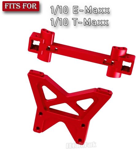 RC Front Rear Shock Tower Shock Mounts Upgrades Part for 1/10 E-MAXX T-Maxx,2PCS Aluminum Shock Tower Shock Hops up,Navy Blue,Replace Part #4917R in Saudi Arabia
