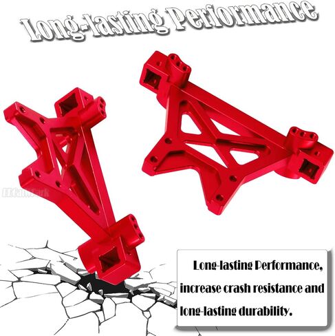RC Front Rear Shock Tower Shock Mounts Upgrades Part for 1/10 E-MAXX T-Maxx,2PCS Aluminum Shock Tower Shock Hops up,Navy Blue,Replace Part #4917R in Saudi Arabia