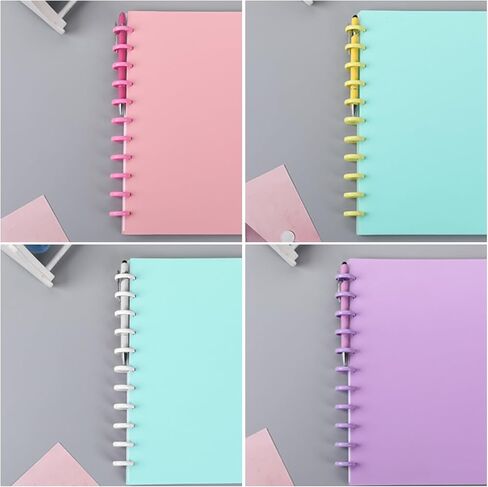 60 Pcs Discbound Expansion Discs, 1.1 inches Multicolor Plastic Binder Rings Discs Book Binding Discs for DIY Notebooks and Planner Scrapbooking Supplies in Kuwait