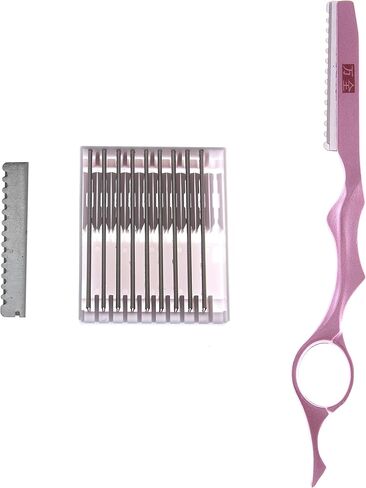 Razor with Box of Blades, Chrome Ivy Leaf Feather, 3.0 Ounce in Saudi Arabia