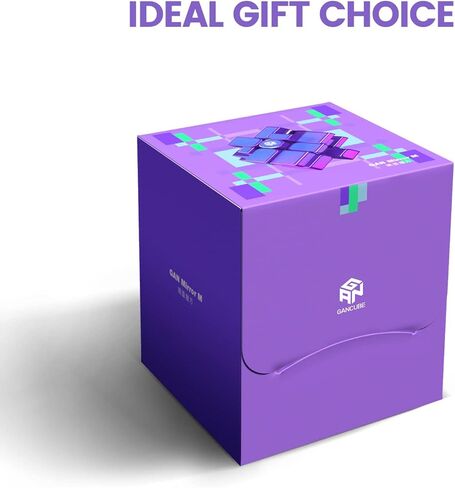 ملصق GAN MirrorM، 3x3x3 مغناطيسي 48 مغناطيس أرجواني بريق مرآة لامعة سرعة مكعب لغز ألعاب مغناطيس للأطفال والكبار، قطع الزوايا، حل حسب الشكل in Kuwait