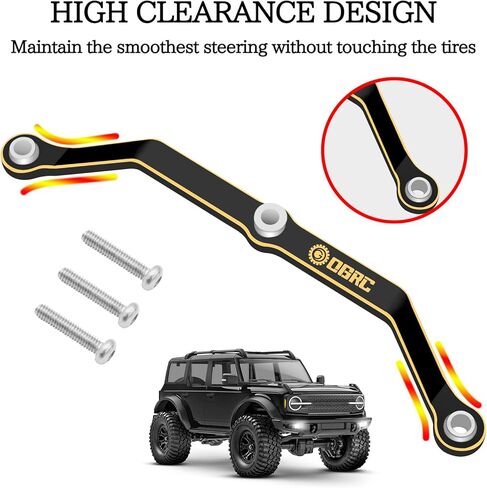 OGRC Black Brass Steering Link for Traxxas TRX4M 1/18 Bronco/Defender Upgrade Parts in Kuwait