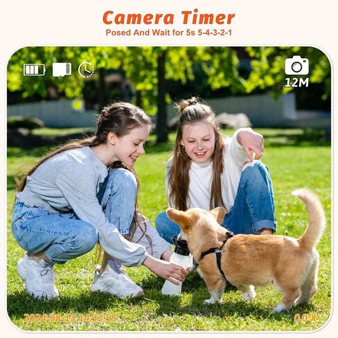 Contixo KC1 Waterproof Kids Camera - Camera for Kids, 1080P Video Underwater Camera with Silicone Cover & Puzzle Games, IP68, 2.4" Selfie Toddler Camera Toys for 3-12 Years Old Girls Boys, Yellow in Saudi Arabia