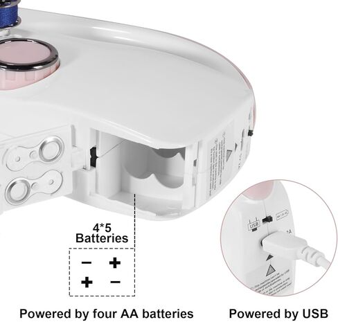 Sewing Machine, Handheld Sewing Machine for Beginners, Two Speed Adjustment Electric Mini Sewing Machine, Easy to Use and Fast Stitch Suitable for Clothes,Fabrics, DIY Home Travel (Pink) in Saudi Arabia
