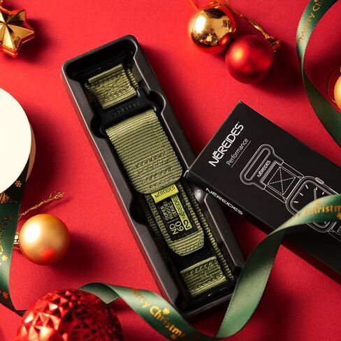 Nereides متوافق مع سوار ساعة Apple Series 8/7/6/5/4/3/2/1/SE/Ultra، حزام رياضي من النايلون بتصميم منسوج لـ 49 مم، 42 مم، 44 مم، 45 مم، 38 مم، 40 مم، 41 مم in Kuwait