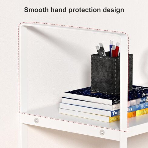 Desk Shelf Organizer Wood Desktop Bookshelf Office Storage Rack 2 Tier Desk Shelf for Top of Desk and Dresser Top Organizer Storage Shelf for Office,Dorm,Home (Black) in Saudi Arabia