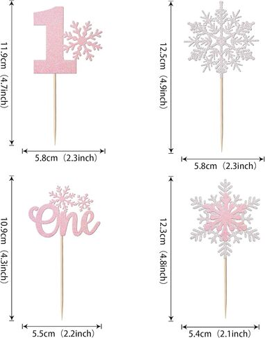 24 Pack Baby it's Cold Outside Cupcake Toppers Glitter It's a Baby Snowflake Cupcake Picks Oh Baby Baby Shower Feet Winter Forzen Kids Birthday Cupcake Decorations Party Supplies Silver in Kuwait