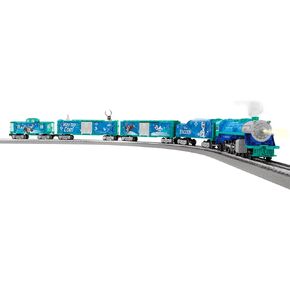 Lionel Disney Frozen Olaf Winter Freight Electric O Gauge Bluetooth 5.0 Train Set with Remote
