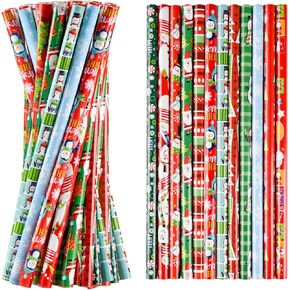 75 قطعة من أقلام رصاص عيد الميلاد من PLULON مع ممحاة أقلام رصاص للعطلات مع عناصر عيد الميلاد من سانتا كلوز، الأيائل، الزلاجة، الجرس لمستلزمات حفلات عيد الميلاد، أقلام خشب عيد الميلاد in Kuwait