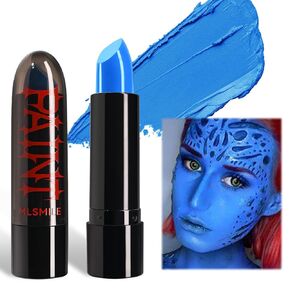 Yosca Red Halloween Face Paint, Face Body Paint Stick for Clown Makeup , Face Painting Kit for Halloween SFX Makeup Skeleton Softball Football Baseball Eye Black Stage Cosplay Party
