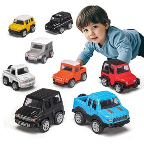 8Pcs Pull Back Cars Set,Big Size SUV Toy Cars Diecast Cars Party Favors for Kids 3-5 4-8 8-12 Friction Powered Race Cars Toys Party Favors Gift Pack for Kids